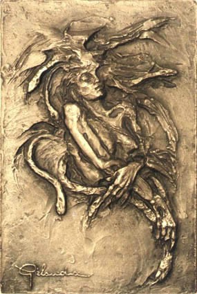 Medusa - fusione in bronzo 100x150 mm - 1991